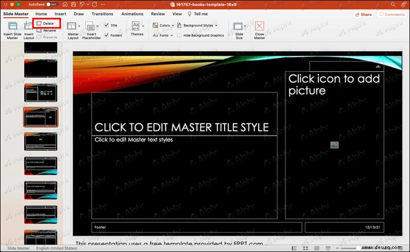 So bearbeiten Sie die Masterfolie in PowerPoint