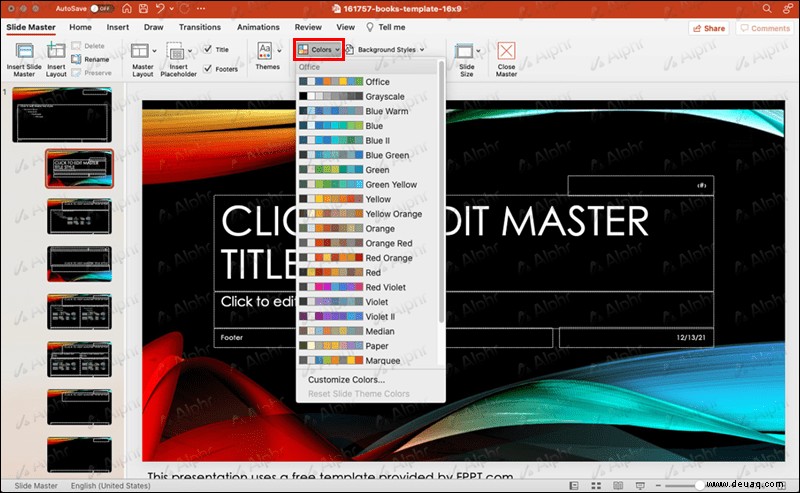 So bearbeiten Sie die Masterfolie in PowerPoint