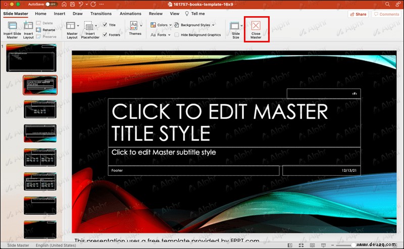 So bearbeiten Sie die Masterfolie in PowerPoint