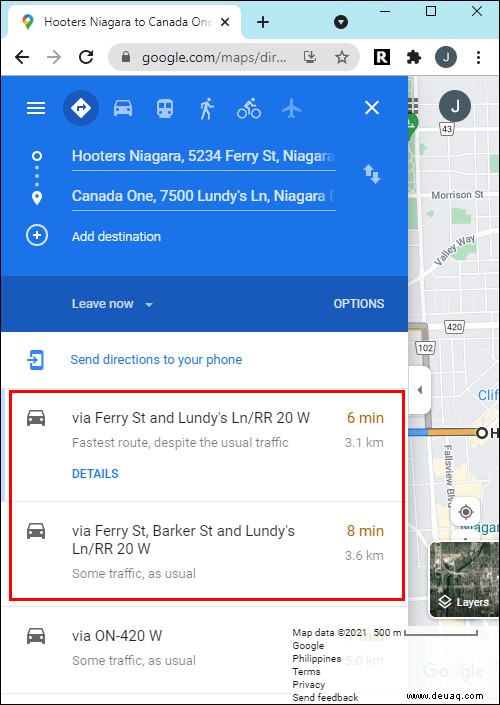 So ändern Sie Google Maps von Gehen zu Fahren [und umgekehrt]