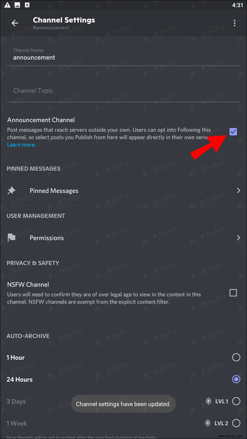 So fügen Sie einen Ankündigungskanal zu Discord hinzu