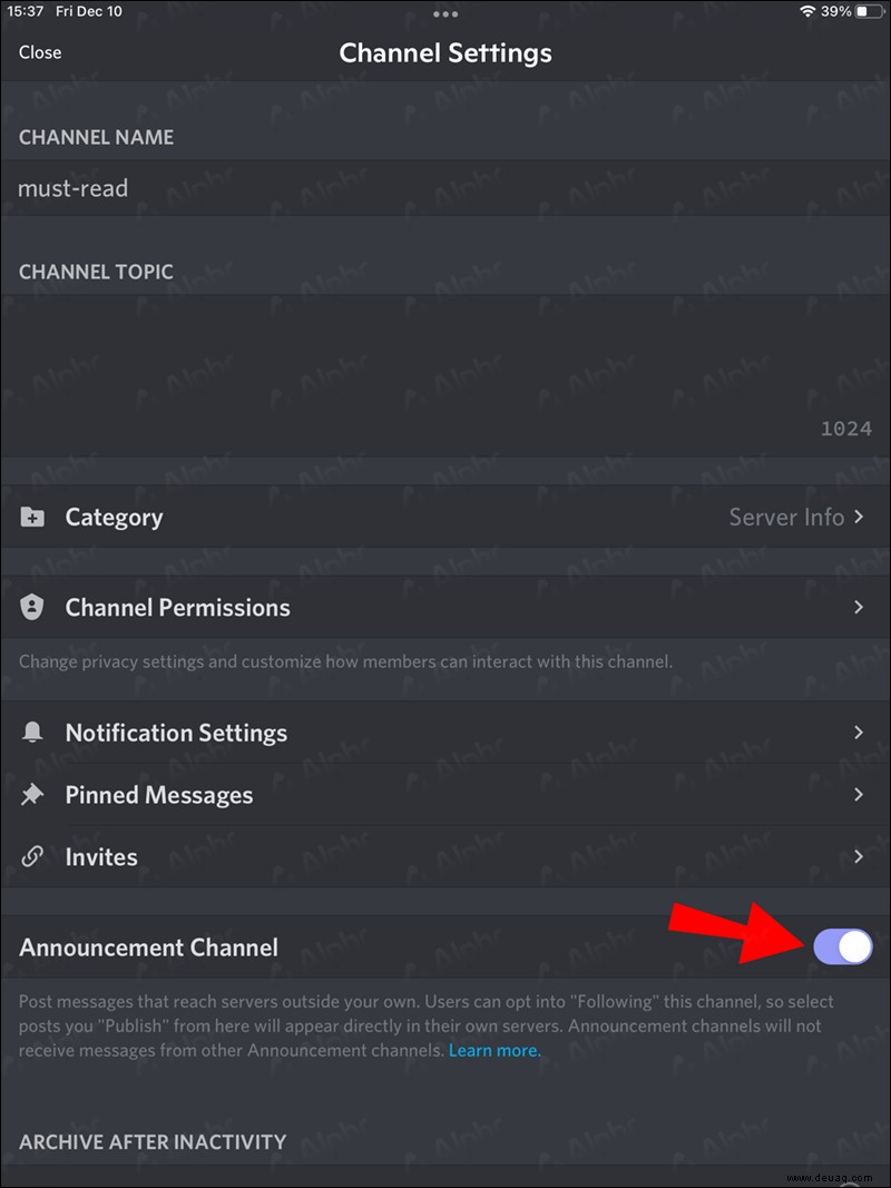 So fügen Sie einen Ankündigungskanal zu Discord hinzu