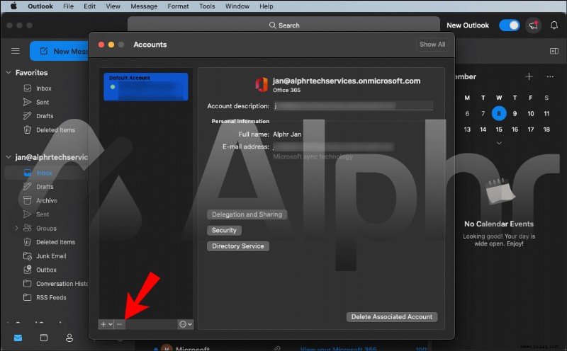 So entfernen Sie ein Konto aus Outlook