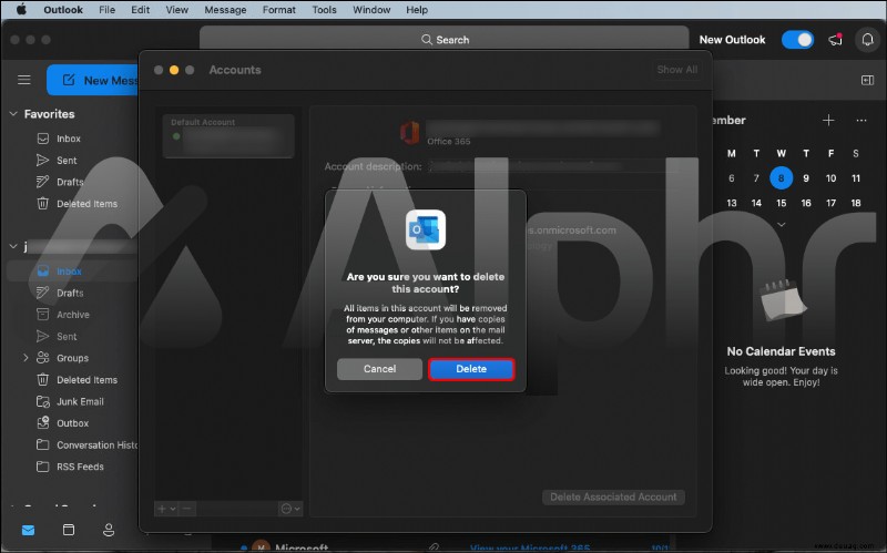 So entfernen Sie ein Konto aus Outlook
