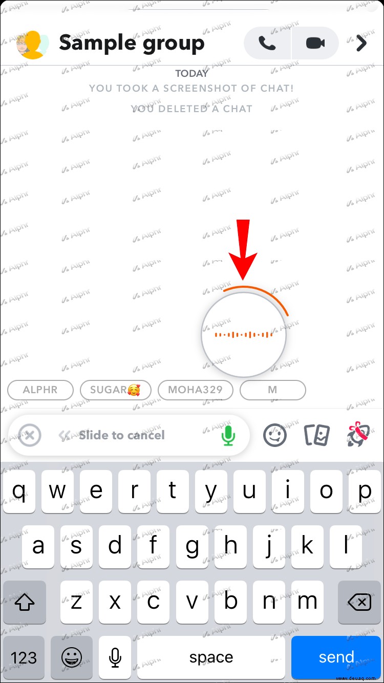 So senden Sie eine Snapchat-Sprachnachricht