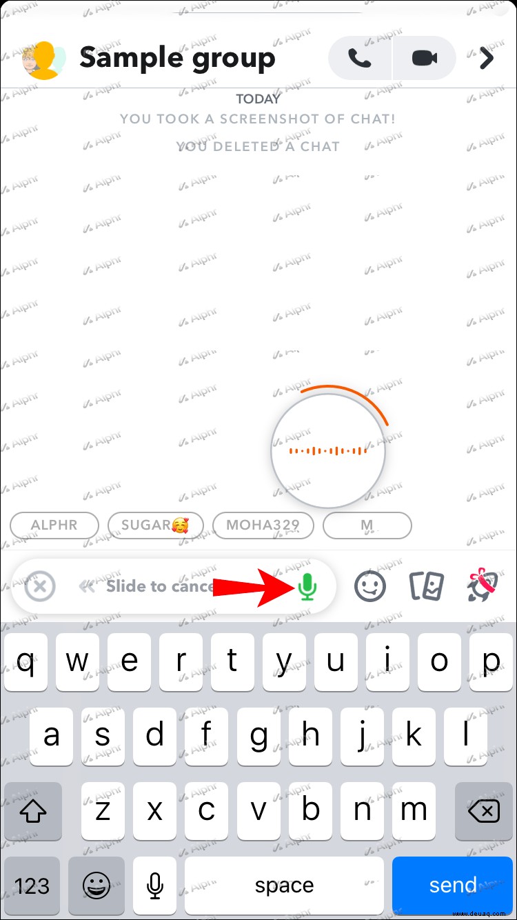 So senden Sie eine Snapchat-Sprachnachricht