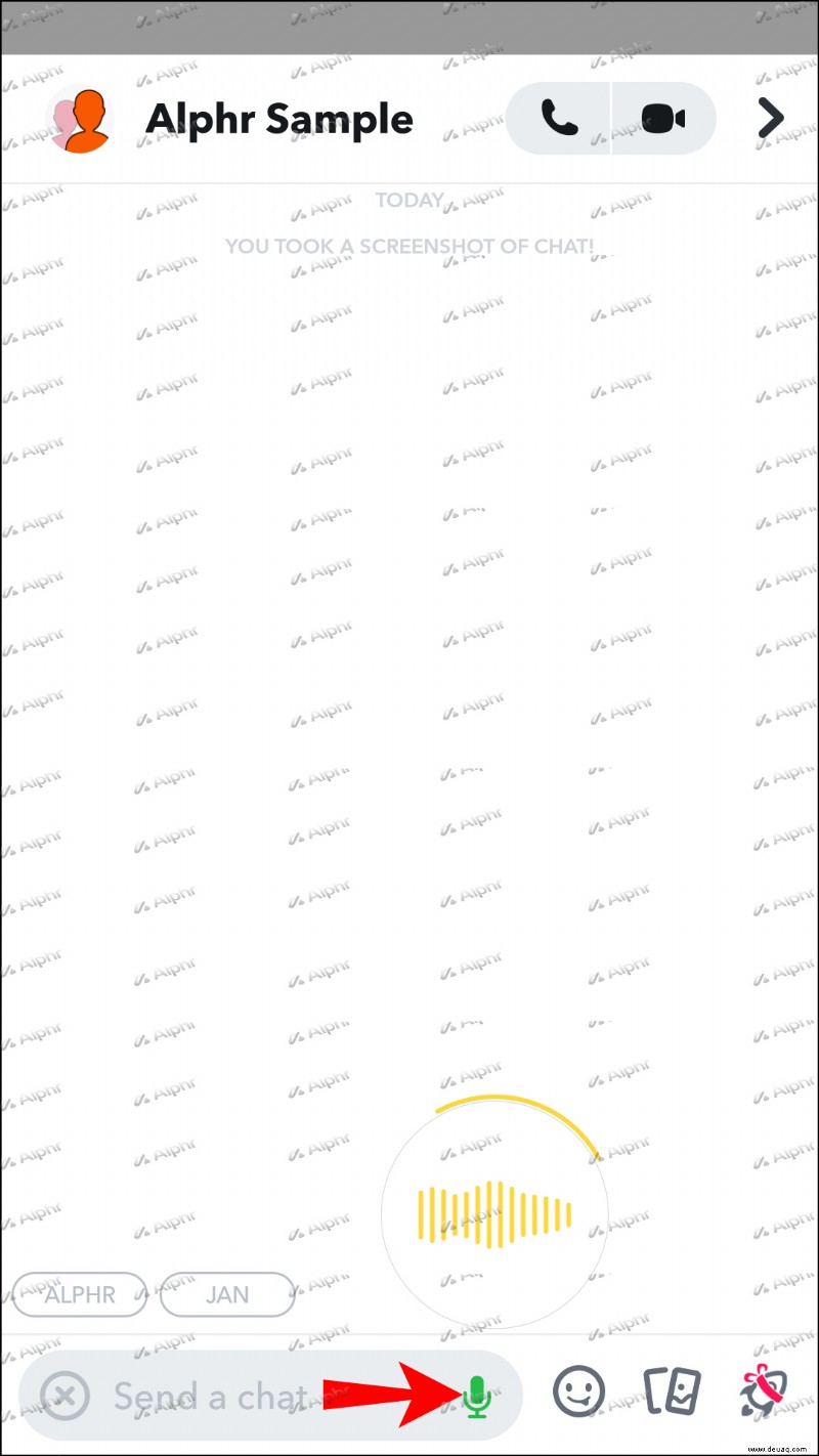 So senden Sie eine Snapchat-Sprachnachricht