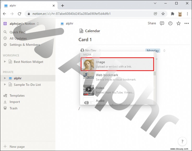 So fügen Sie Fotos in Notion hinzu
