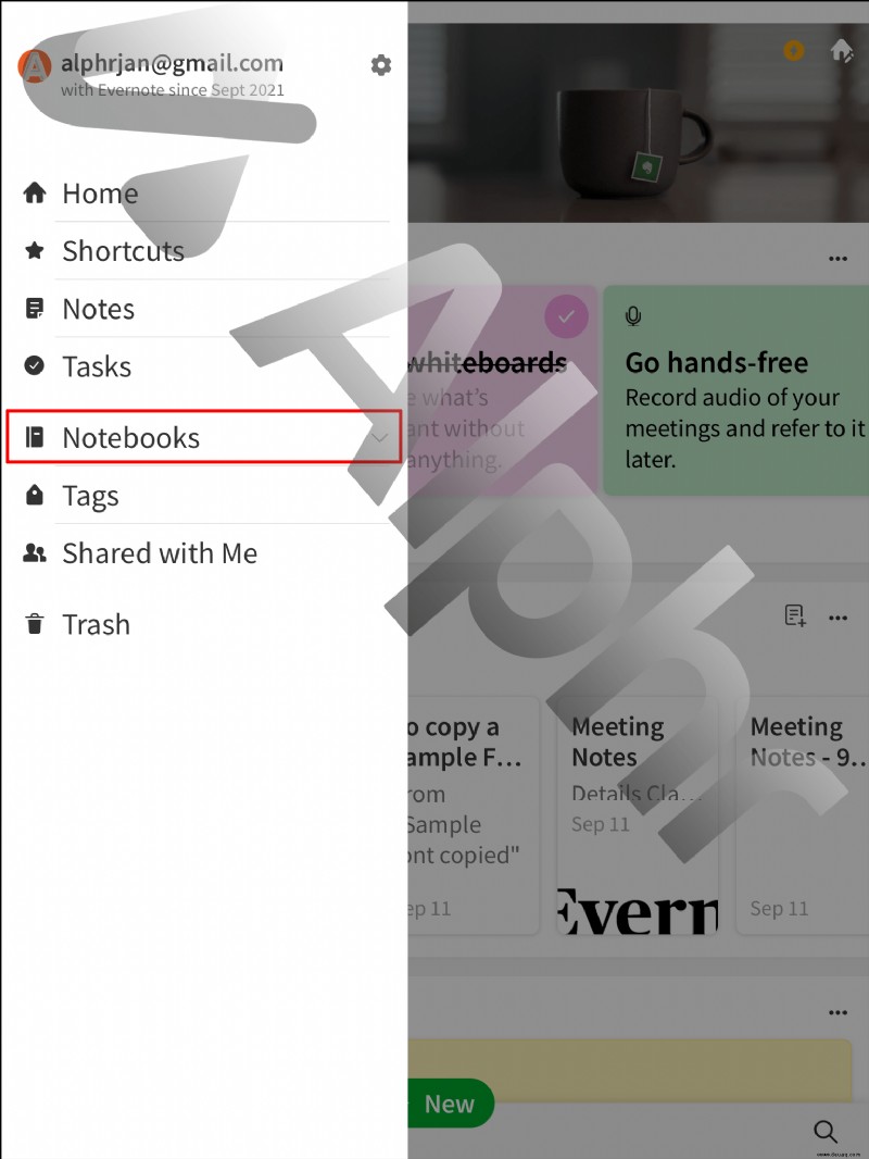 So löschen Sie ein Notizbuch in Evernote