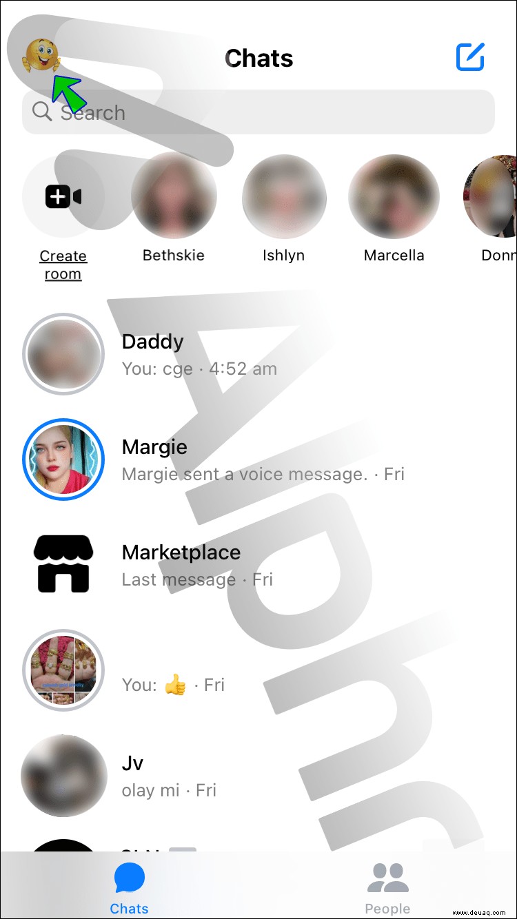 So zeigen Sie archivierte Nachrichten in Messenger an