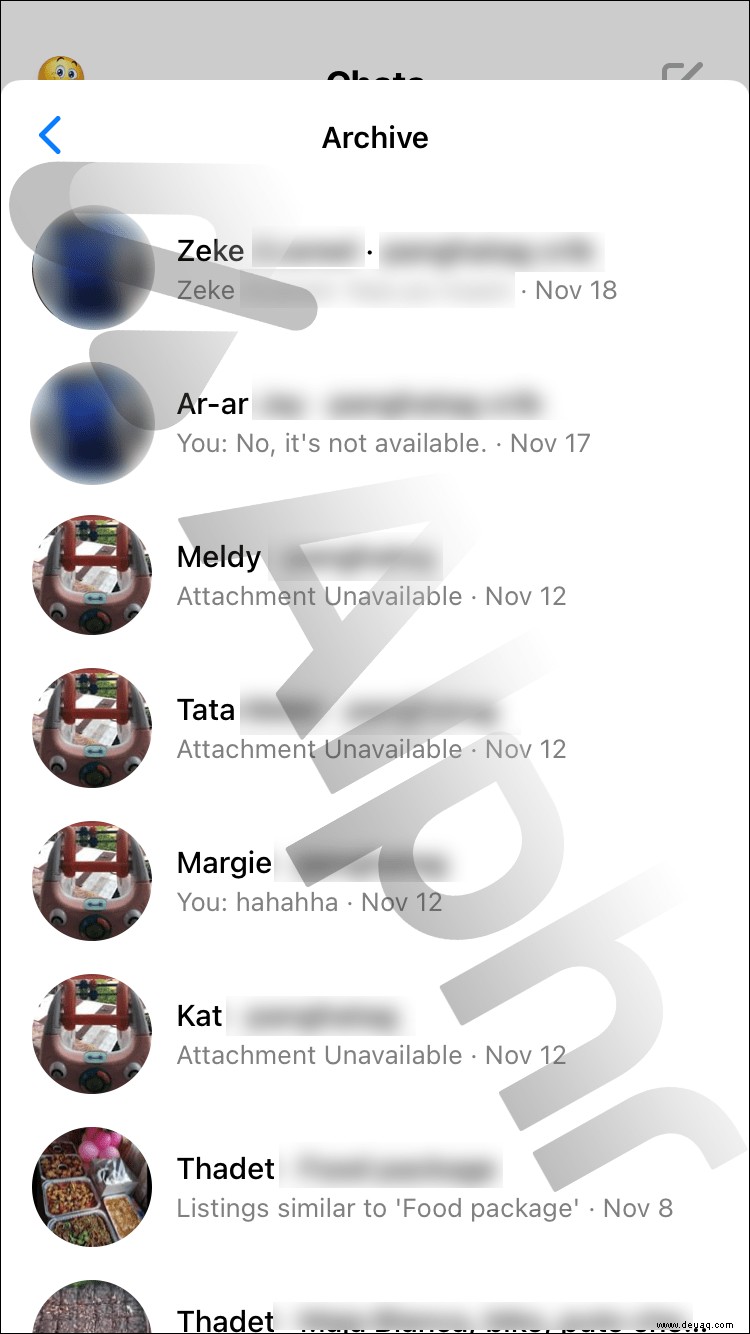 So zeigen Sie archivierte Nachrichten in Messenger an