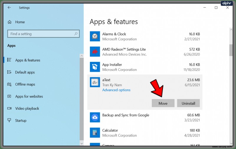 So ändern Sie den Speicherort des Installationsordners für Windows 10-Apps