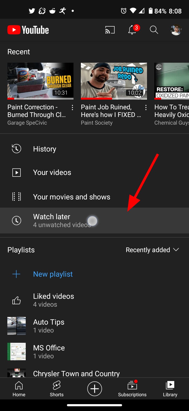 So löschen Sie alle  Später ansehen -Videos auf YouTube