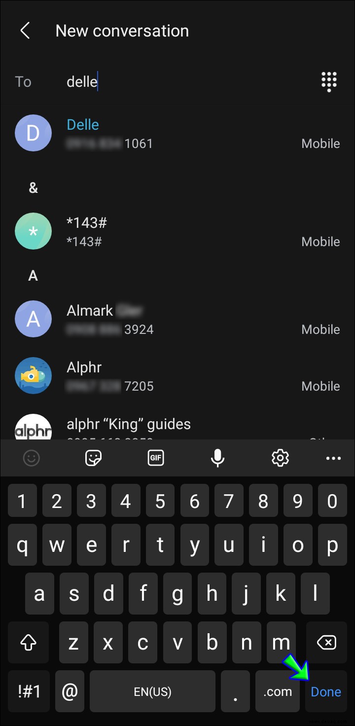 So leiten Sie Textnachrichten auf einem Android-Gerät weiter