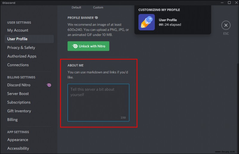 So fügen Sie den Abschnitt „Über mich“ in Discord hinzu 
