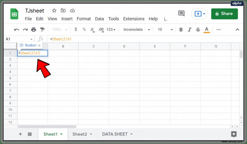 So verknüpfen Sie Daten von einem anderen Tab in Google Sheets 