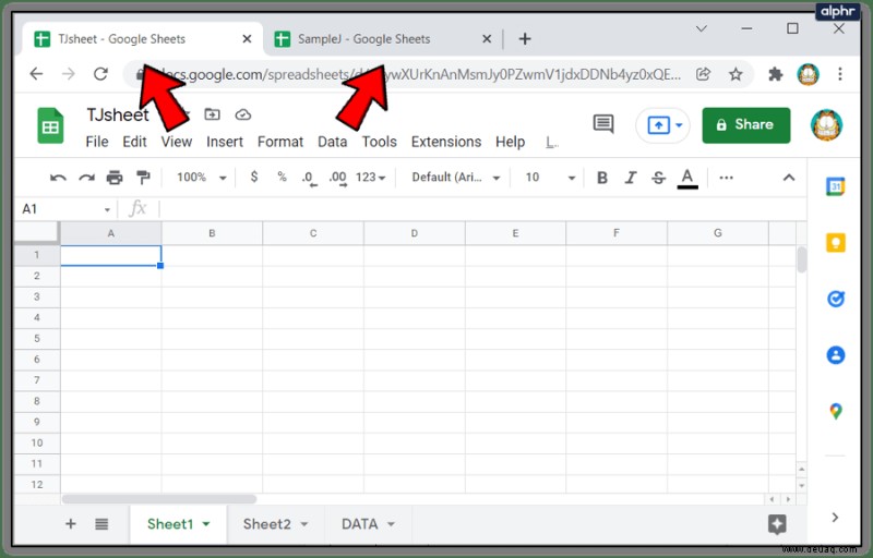 So verknüpfen Sie Daten von einem anderen Tab in Google Sheets 