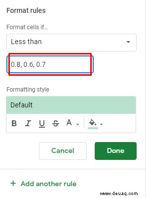 So markieren Sie den höchsten Wert in Google Sheets 