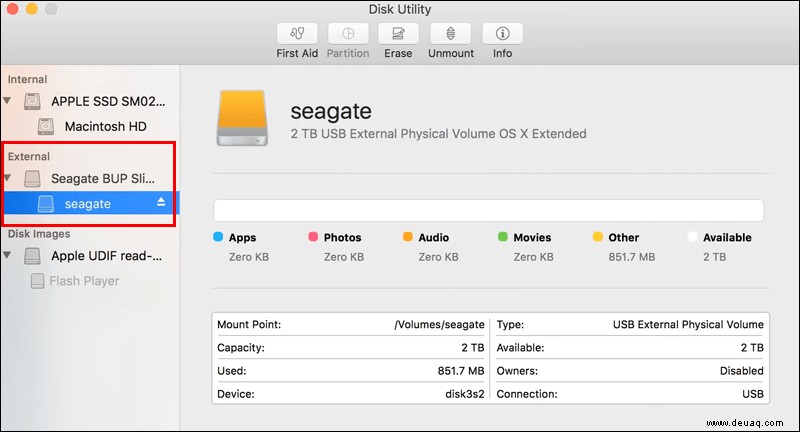So formatieren Sie eine externe Festplatte für einen Mac 