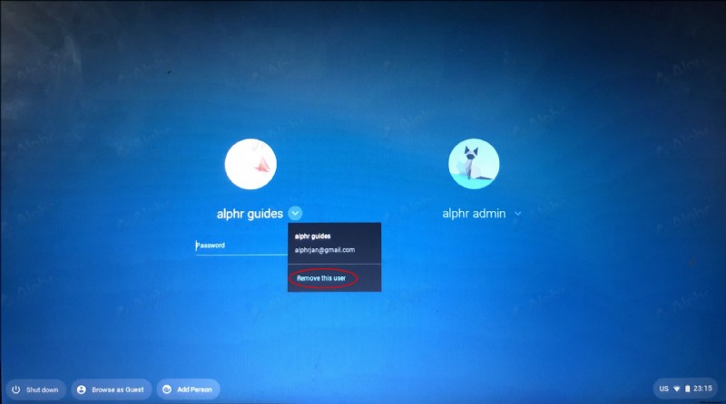 So entfernen Sie ein Konto von einem Chromebook