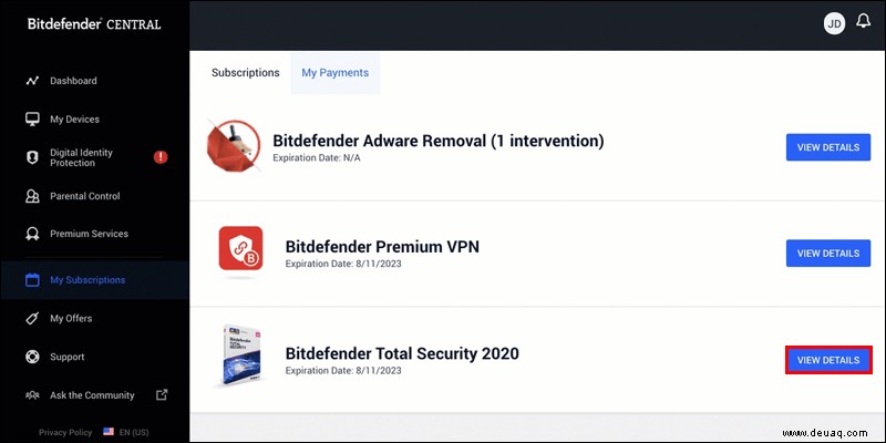 So deaktivieren Sie Bitdefender vorübergehend oder dauerhaft