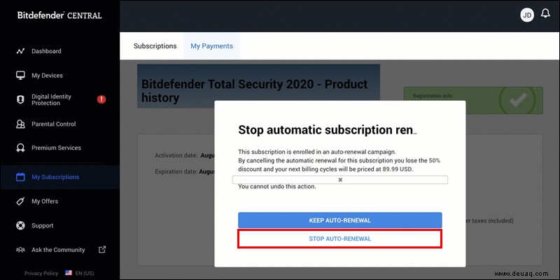 So deaktivieren Sie Bitdefender vorübergehend oder dauerhaft