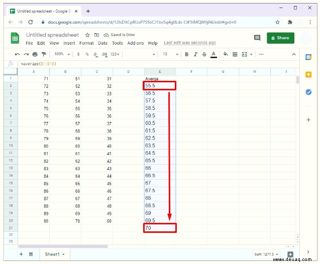 So erstellen Sie ein Streudiagramm in Google Tabellen