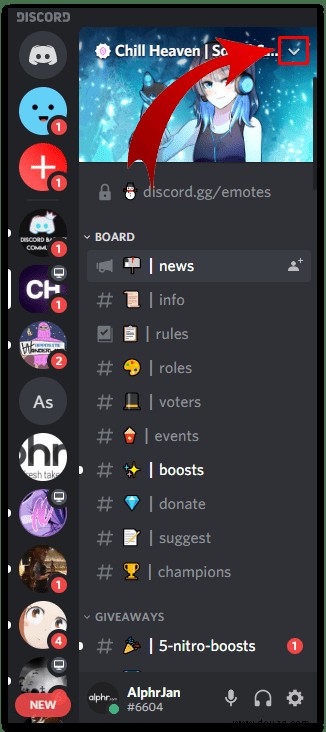 So verlassen Sie einen Discord-Server