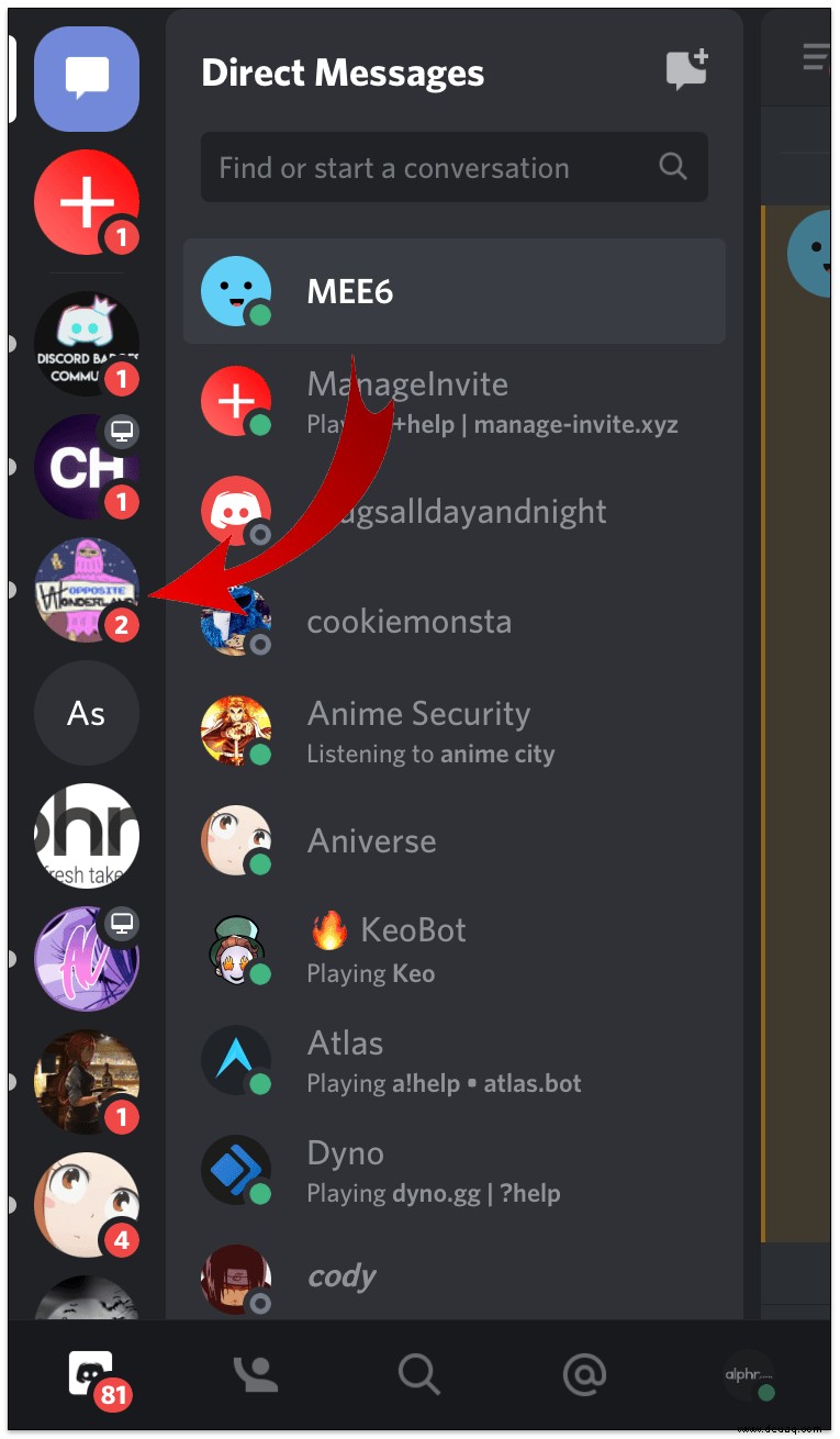 So verlassen Sie einen Discord-Server