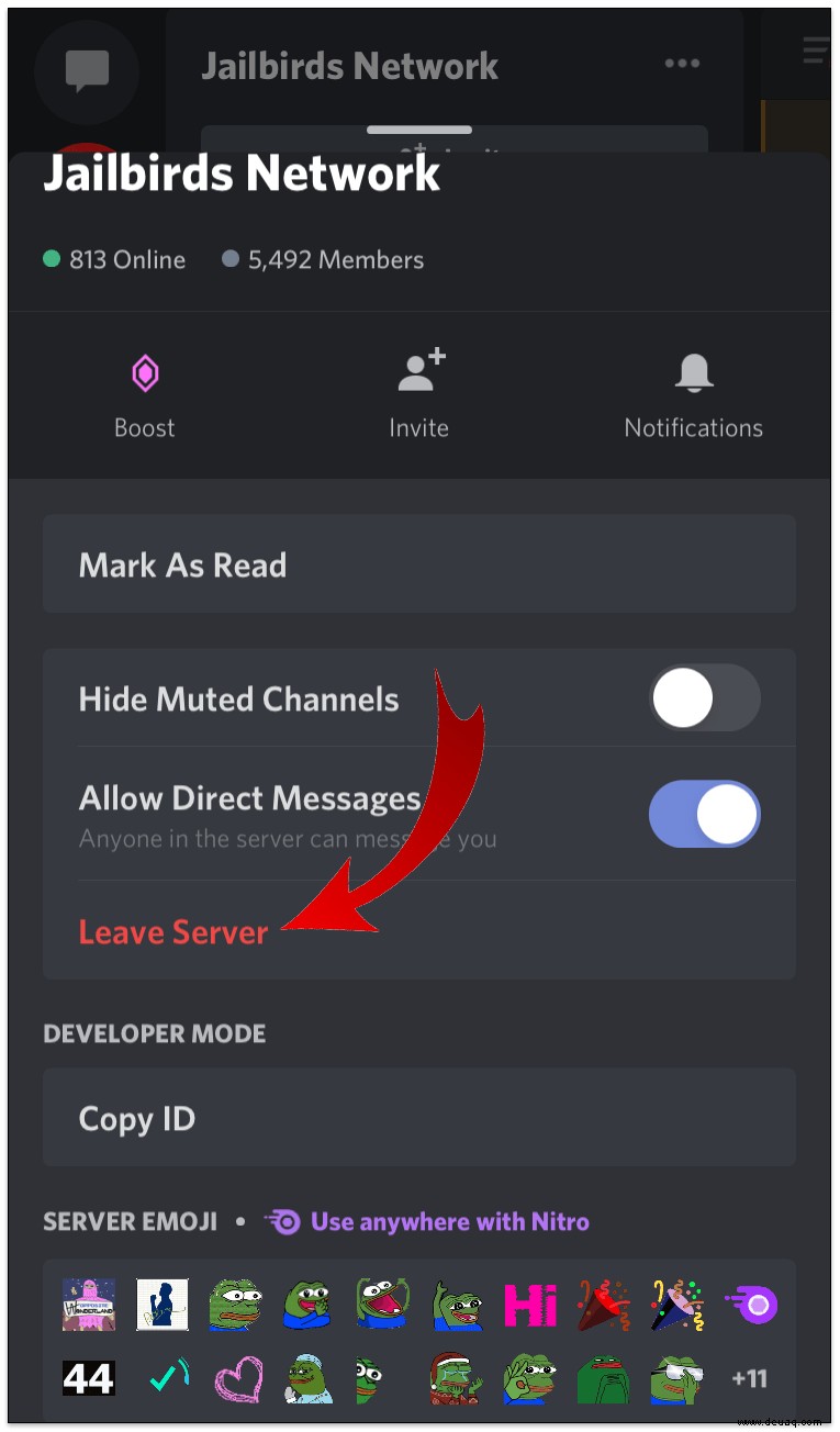 So verlassen Sie einen Discord-Server