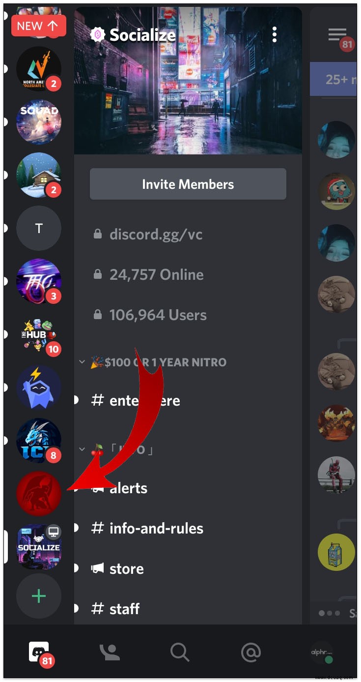 So verlassen Sie einen Discord-Server