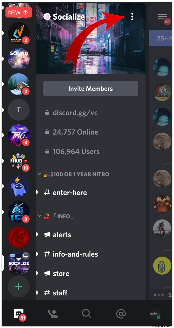 So verlassen Sie einen Discord-Server