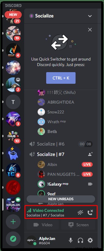 So verlassen Sie einen Discord-Server