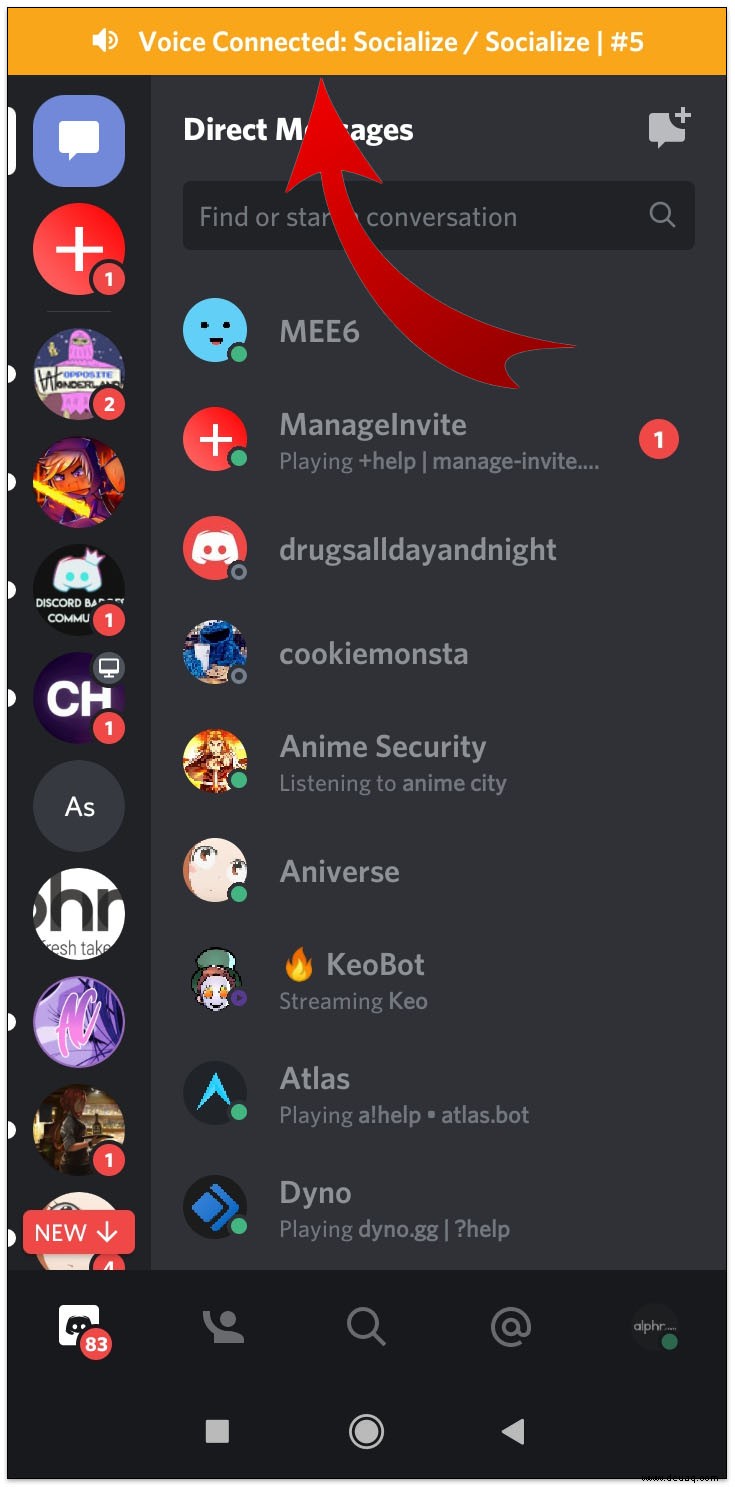 So verlassen Sie einen Discord-Server