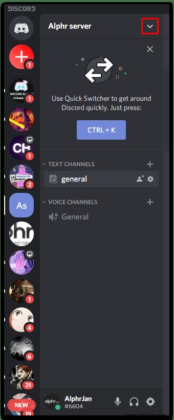 So verlassen Sie einen Discord-Server