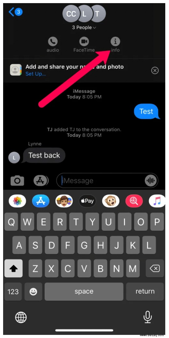 So entfernen Sie jemanden aus einer Textnachrichtengruppe auf dem iPhone