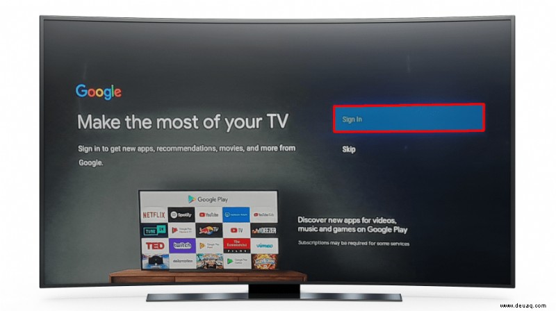 Erste Schritte mit Ihrem Android TV 