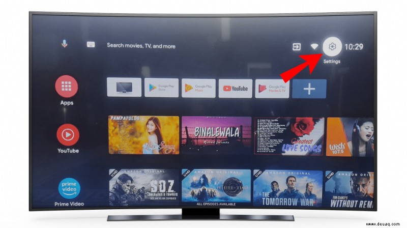 Erste Schritte mit Ihrem Android TV 