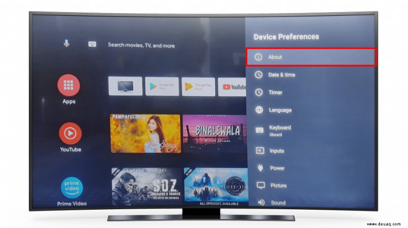 Erste Schritte mit Ihrem Android TV 