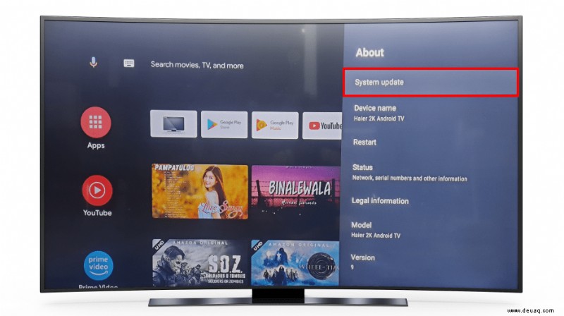 Erste Schritte mit Ihrem Android TV 