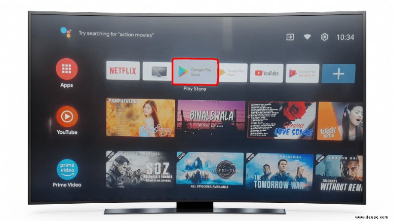 Erste Schritte mit Ihrem Android TV 