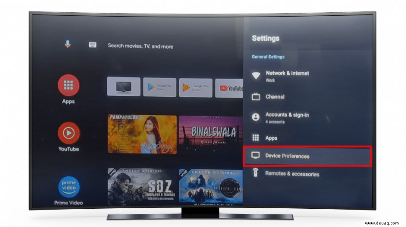 Erste Schritte mit Ihrem Android TV 