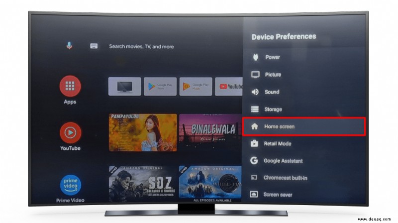 Erste Schritte mit Ihrem Android TV 