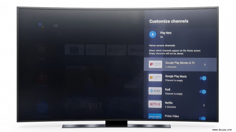 Erste Schritte mit Ihrem Android TV 