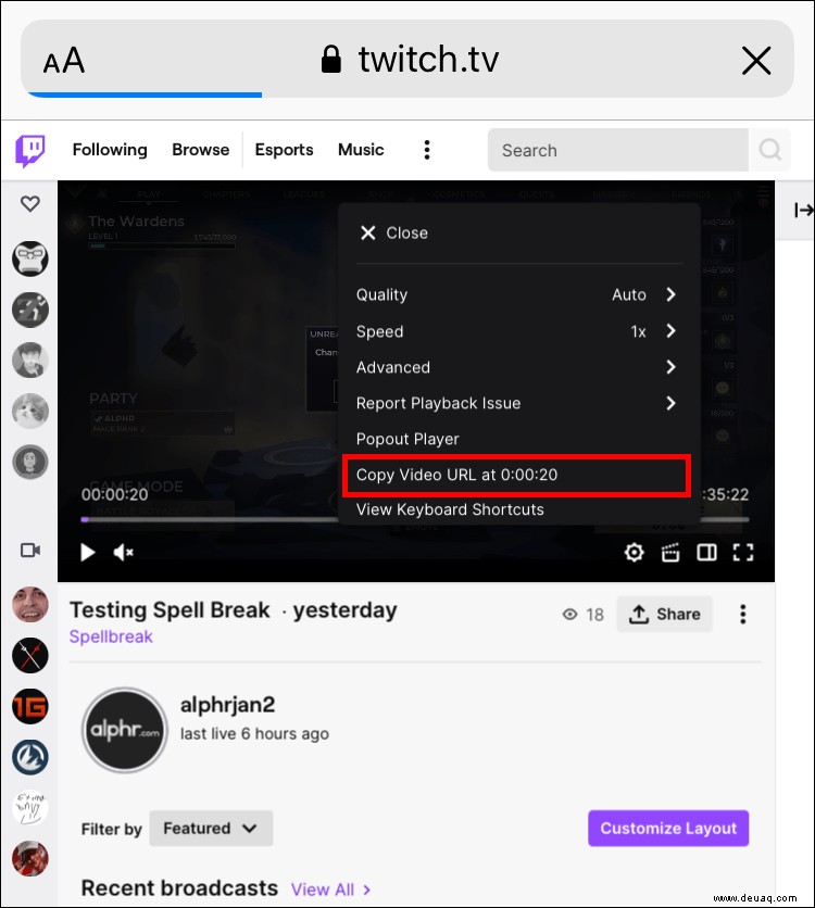 So laden Sie Twitch VOD-Videos auf einen PC oder ein Smartphone herunter 