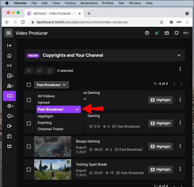 So laden Sie Twitch VOD-Videos auf einen PC oder ein Smartphone herunter 