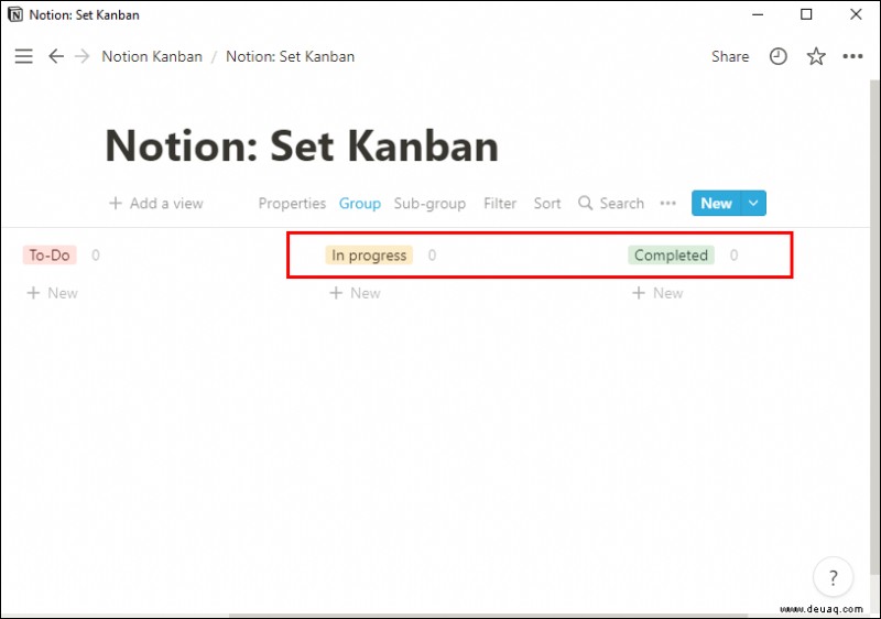 So richten Sie ein Kanban-Board in Notion ein 