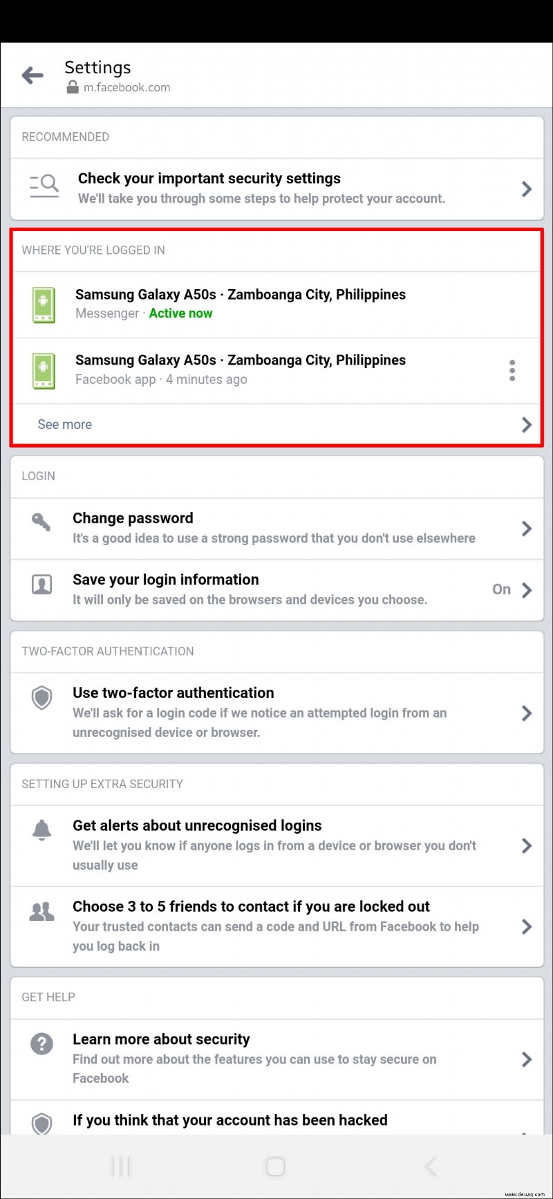 So melden Sie sich auf allen Geräten von einem Facebook-Konto ab 