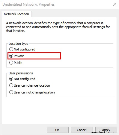 So ändern Sie ein Wi-Fi-Netzwerk von öffentlich zu privat in Windows 10