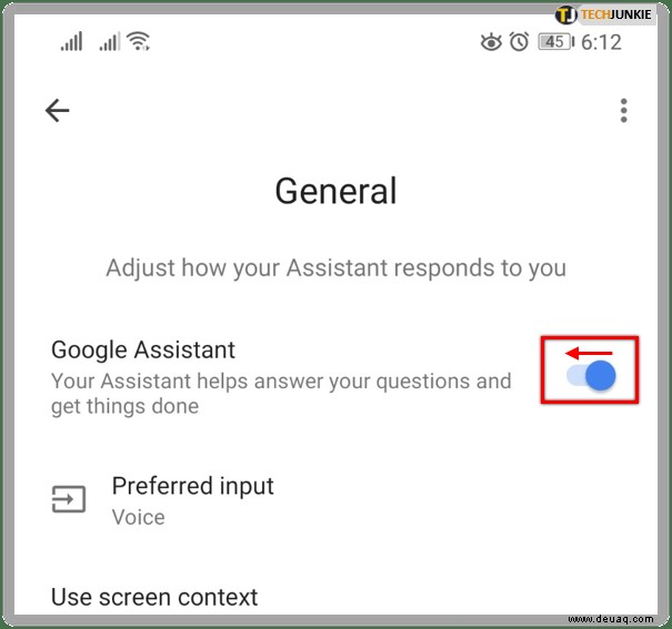 So deaktivieren Sie Google Assistant
